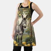 Vintager Donkey unter den Zitronenbäumen Schürze (InSitu)