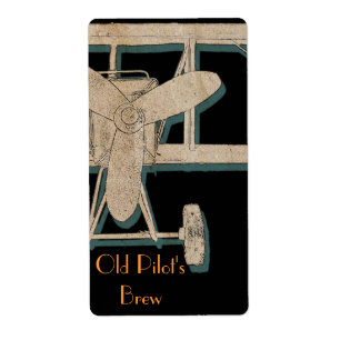 Vintager Doppeldecker - der Brew des altes Pilot