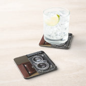 Vintager Doppellinse-Kamera-Untersetzer Getränkeuntersetzer (Rechte Seite)