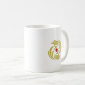 Vintager Doppelphoenix Kaffeetasse (VorderseiteRechts)