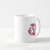 Vintager Doppelphoenix Kaffeetasse (VorderseiteRechts)