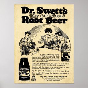 Vintager Dr. Swetts Root Beer Druck Poster