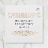 Vintager Drache Geschenkanhänger (Rückseite)