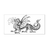Vintager Drache Gummistempel (Prägung)