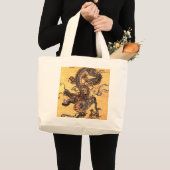 Vintager Drachenteppich Jumbo Stoffbeutel (Vorderseite (Produkt))