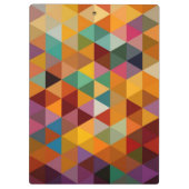 Vintager Dreieck-Muster-Hintergrund Klemmbrett (Rückseite)