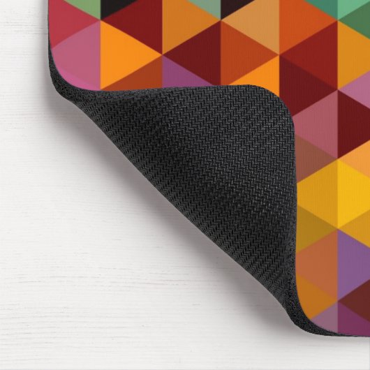 Vintager Dreieck-Muster-Hintergrund Mousepad (Ecke)