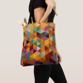 Vintager Dreieck-Muster-Hintergrund Tasche (Von Nahem)