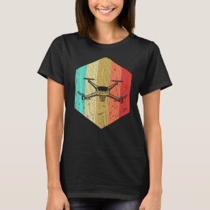 Vintager Drohnenpilot Retro Drone Flying Quadcopte T-Shirt