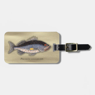 Vintager Druck "Bahama Felsen-Fisch-" Gepäck-Umbau Gepäckanhänger