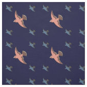 Vintager Druck-Kunst-Deko-Fliegen-Vogel Stoff (Muster)