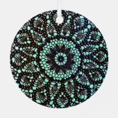 Vintager Druckauftrag Ornament Aus Metall (Rückseite)