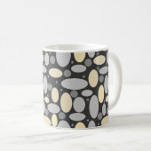 Vintager Druckpat mit spitzen Punktkorkeln Kaffeetasse (VorderseiteRechts)