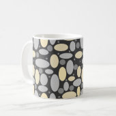 Vintager Druckpat mit spitzen Punktkorkeln Kaffeetasse (Vorderseite Links)