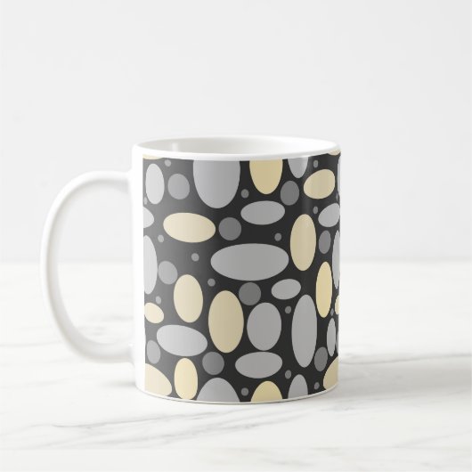 Vintager Druckpat mit spitzen Punktkorkeln Kaffeetasse (Links)