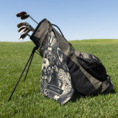 Vintager Dschungel Jaguar Golfhandtuch (Gras)
