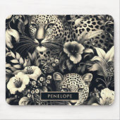 Vintager Dschungel Jaguar Mousepad (Vorne)