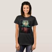 Vintager Dschungelästhetischer Bullmastiff T-Shirt (Vorne ganz)