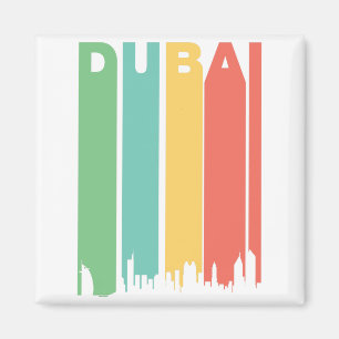 Vintager DubaiCityscape Magnet