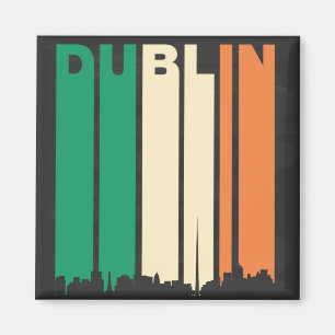Vintager DublinCityscape Magnet