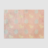 Vintager Dunkler Orange Oaster Seidenpapier (Vorderseite)