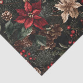 Vintager dunkler und launischer Weihnachtsfeiertag Seidenpapier (Ausschnitt)