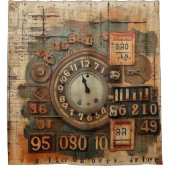 Vintager Duschvorhang (Vorderseite)