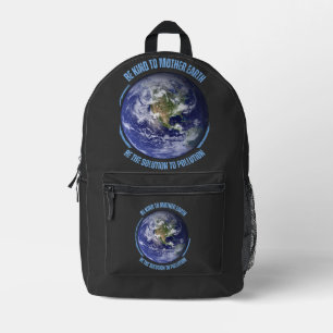 Vintager Earth Day Bedruckter Rucksack