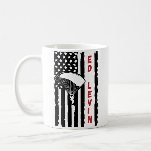 Vintager Ed Levin Kaffeetasse (Links)