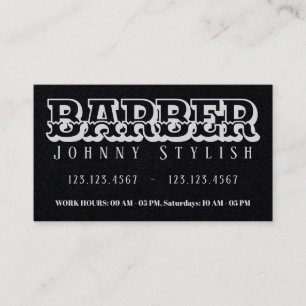 Vintager Edelbarren Visitenkarte