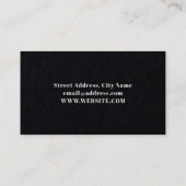 Vintager Edelbarren Visitenkarte (Rückseite)