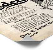 Vintager Eden Elektro-Wäscheschirrspüler Poster (Ecke)