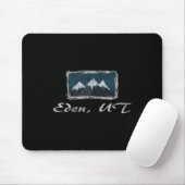 Vintager Eden Utah Winterski Spaß Mousepad (Mit Mouse)