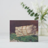Vintager Edouard Manet Bunch Asparagus Postkarte (Stehend Vorderseite)