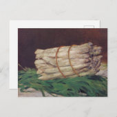 Vintager Edouard Manet Bunch Asparagus Postkarte (Vorne/Hinten)