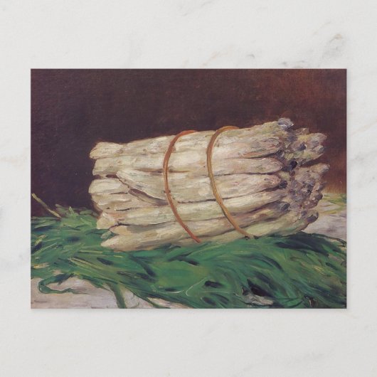 Vintager Edouard Manet Bunch Asparagus Postkarte (Vorderseite)