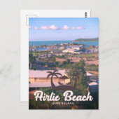 Vintager Effekt von Airlie Beach Postkarte (Vorne/Hinten)