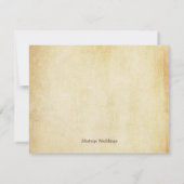 Vintager Eichenbaum Save the Date Hochzeit (Rückseite)