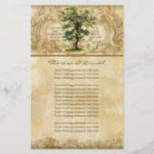 Vintager Eichenbaum Swirl Etchings (Vorderseite)