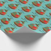 Vintager Eierkörbchen Ostern Malerei Geschenkpapier (Ecke)