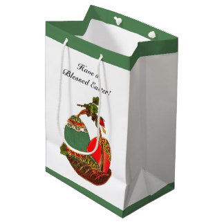 Vintager Eierkörbchen Ostern Malerei Mittlere Geschenktüte