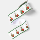 Vintager Eierkörbchen Ostern Malerei Satinband (Rückseite)