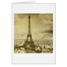Vintager Eifel Turm Paris Frankreich 1889