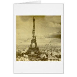Vintager Eifel Turm Paris Frankreich 1889