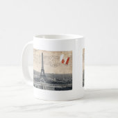 Vintager Eiffel-Turm Kaffeetasse (Vorderseite Links)