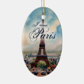 Vintager Eiffel-Turm Keramikornament (Rechts)