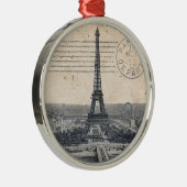 Vintager Eiffel-Turm Ornament Aus Metall (Rechts)