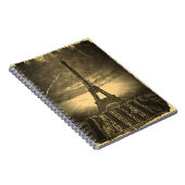 Vintager Eiffel-Turm Paris #2 - Notizbuch Notizblock (Rechte Seite)