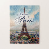 Vintager Eiffel-Turm Puzzle (Vertikal)