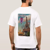 Vintager Eiffel-Turm T-Shirt (Rückseite)